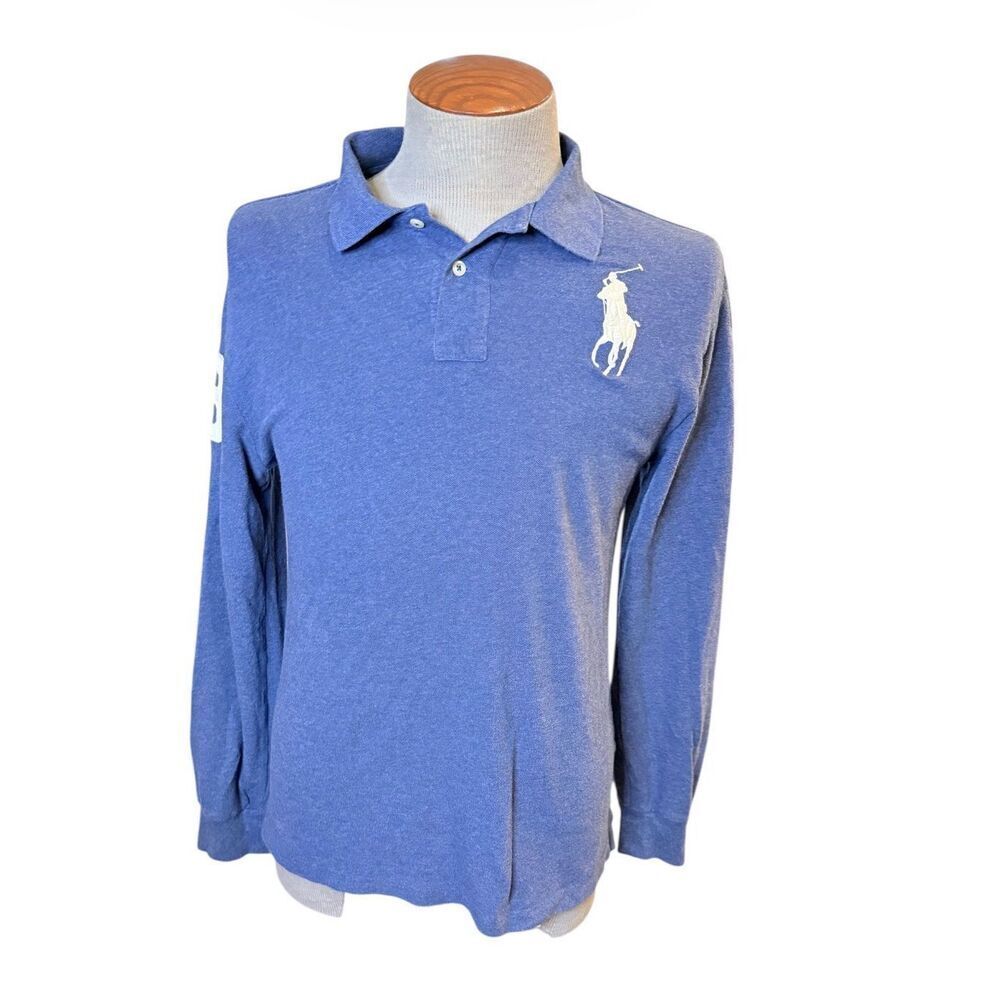 Polo Ralph Lauren Boys Polo Big Pony Sz. XL (18-20) Blue Long Blue